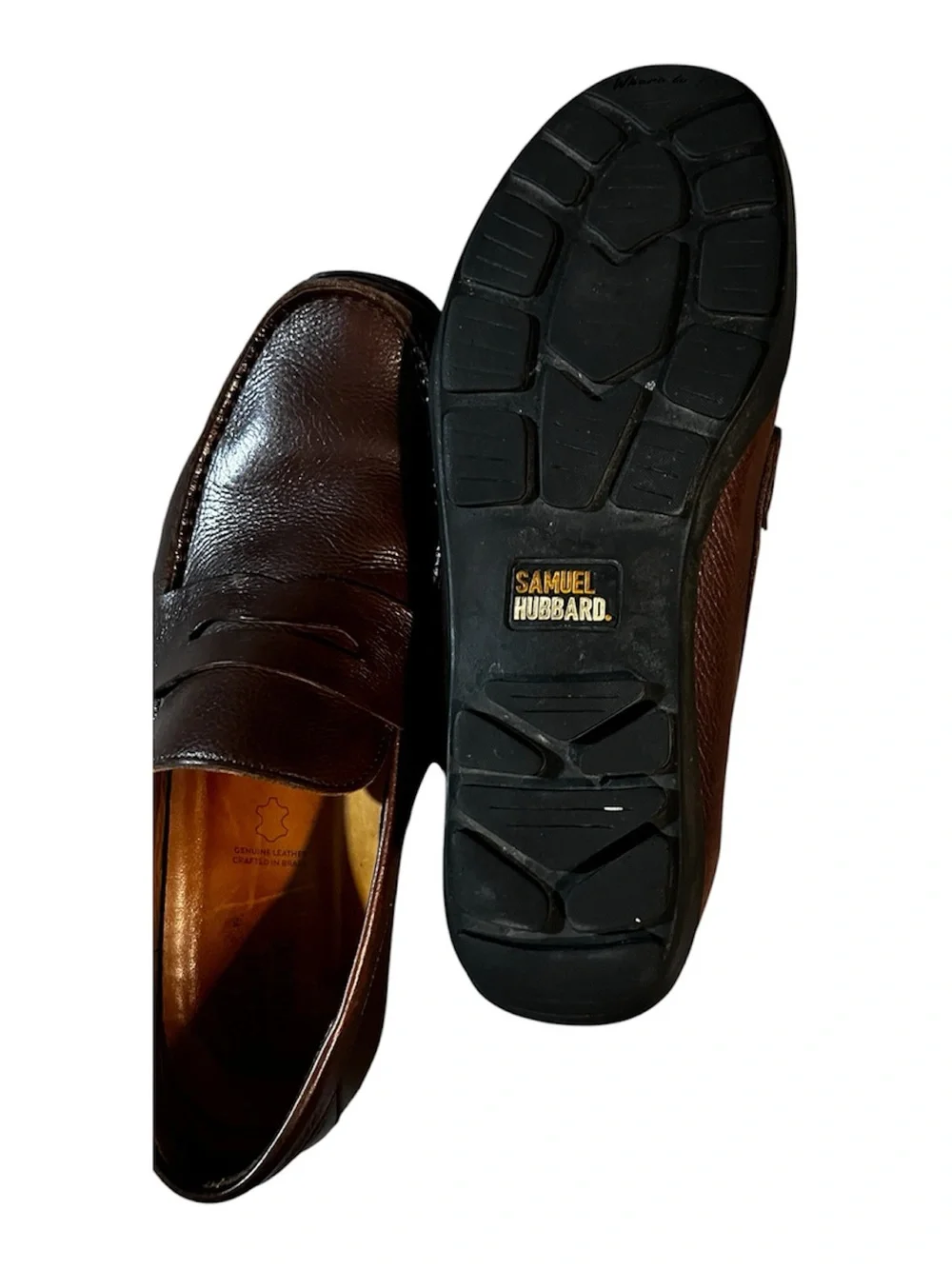 Men's Brown Leather Slip-On Loafers